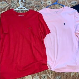Polo, Abercrombie, AE, Hilfiger shirts size medium
